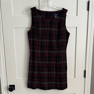 The Limited Black and Red Plaid Mini Dress